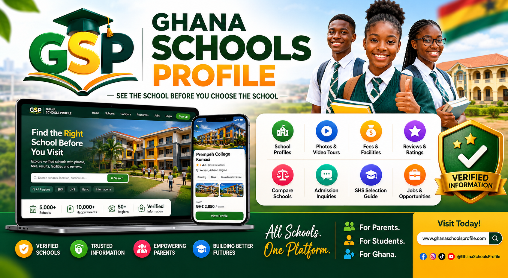 Ghana Schools Profile — See the school before you choose the school